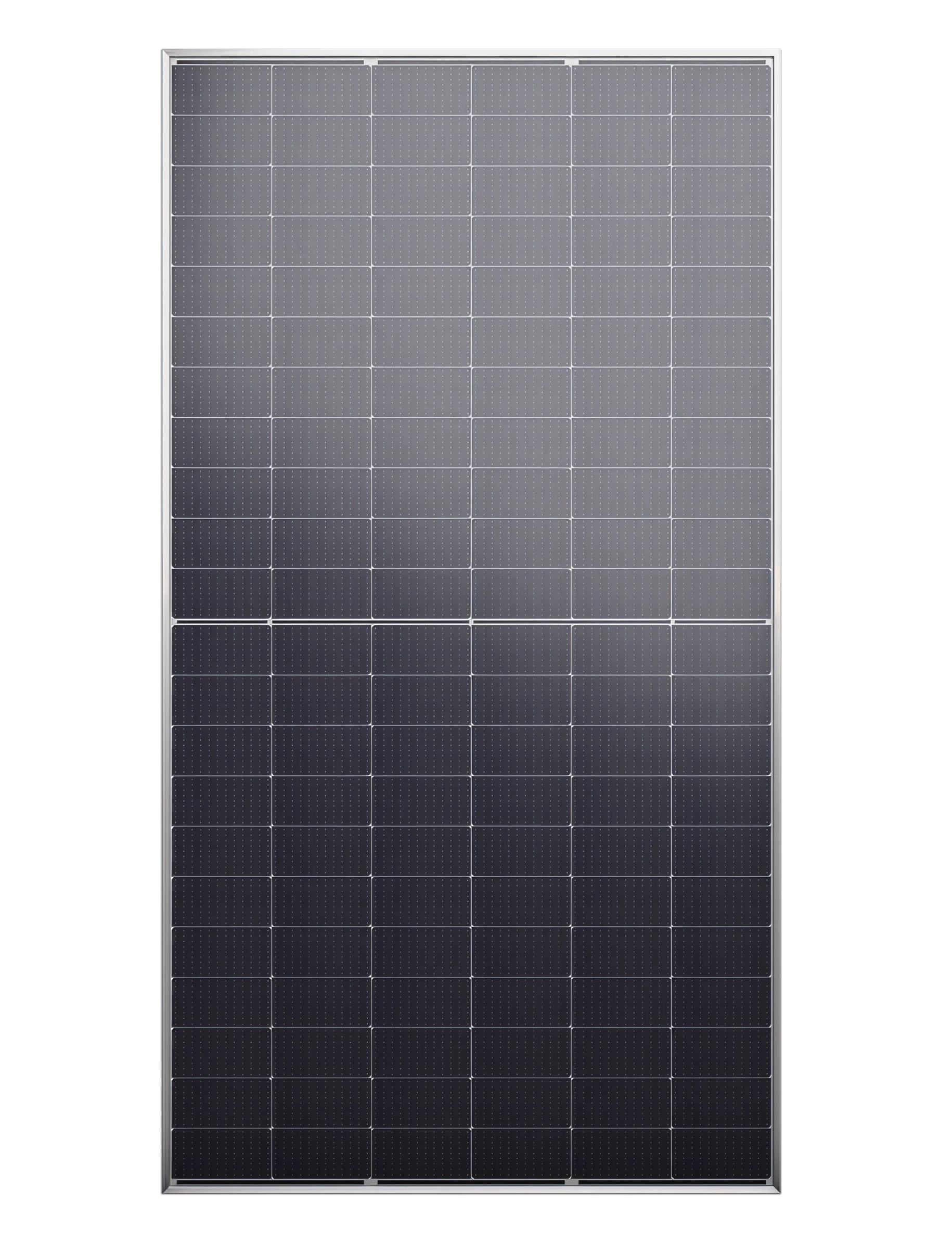 Jinko Tiger Neo bifacial dual-glass solar module, front view